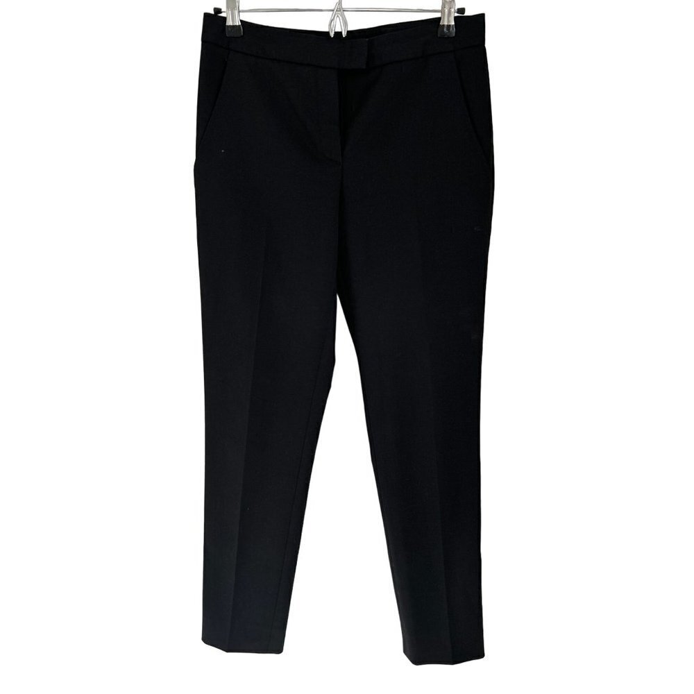 THEORY Black Trousers Pants Zipped Pocket Size 4